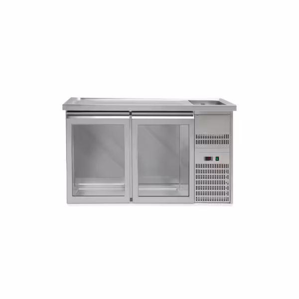 Bierkoeling PREMIUM PLUS - 1550x700mm - 2 glazen deuren