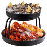 Supporto per buffet PREMIUM - FRIDA - Nero - Rettangolare - 305x305mm - Altezza: 160mm - compatibile con 85230#6 & 85231#6 - con antiscivolo