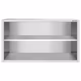 Edelstahl Wandhängeschrank PREMIUM - 1400x400mm - ohne Schiebetür - 800mm hoch