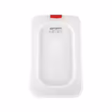 (6 stuks) polypropyleen - GN-deksel GN 1/9 - hoogte: 13mm - 176x162mm - transparant