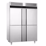 Armoire réfrigérée positive Inox AISI 304 PREMIUM - GN 2/1 - 1400 L - avec 4 demi-portes