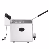 Frituurpan - 8 liter - 3,25 kW - mechanische bediening - met aftapkraan