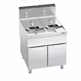 Friggitrice a gas professionale su mobile - 20+20L - 35,0kW - con rubinetto di scarico