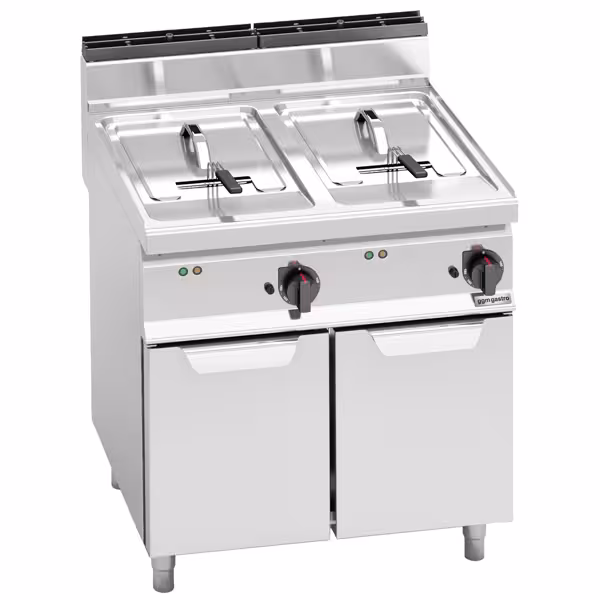 Dubbele elektrische friteuse - 10+10 liter - 12 kW