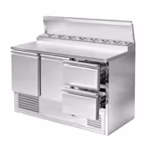 Saladette ECO - 1368x700mm - 2-deurs + 2 lades - voor 8x GN 1/6