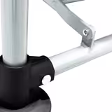 Linnenzakwagen - opvouwbaar - 150L - aluminiumframe - zwart | Schoonmaaktrolley - open - 1 waszak, opvouwbaar, 4 zwenkwielen