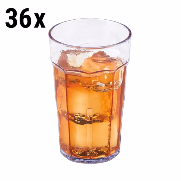 (36 pieces) CAMBRO | Tumbler Laguna – Clear – BPA-free SAN Plastic – Stackable – 295 ml
