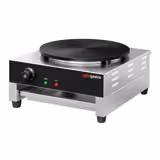 Crêpière professionnelle - Thermostat réglable - Ø 400mm incl. râteau à crêpes