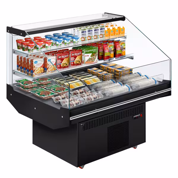 Kühlinsel - 1300mm - mit 2 Ablagen