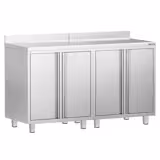 Armario de trabajo - para máquina de café - 1600x600mm - con 4 puertas batientes y soporte superior