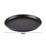 (6 pièces) Plaque à pizza - tôle bleue - Ø 320 mm - hauteur : 25 mm