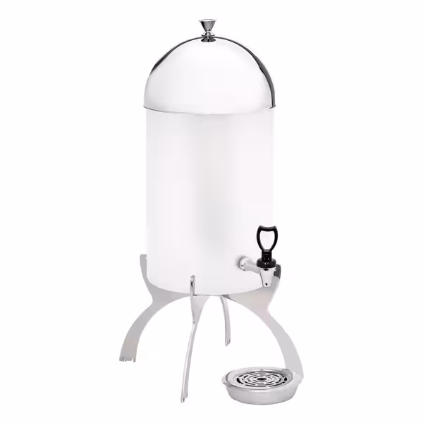 Juice Dispenser - polycarbonate tank with tap - 7 Litres - Chrome - incl. drip tray