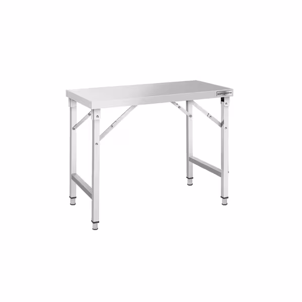 Paslanmaz çelik çalışma masası - katlanabilir - 1200x600mm