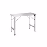 Rostfri arbetsbänk – fällbar – 1200x700 mm