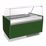 Ice Cream Serve Over Counter | LIAM - 1560mm - Static cooling - with LED lighting - for 13+13 x 5 litres Napoli pans - Green