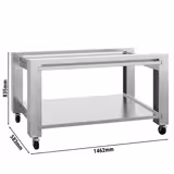 Base Frame for Pizza Oven - 1462x583x835mm - Stainless Steel - for POP634E