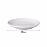 (12 db) BUDGETLINE - Mammoet csészealj - Ø 14 cm - fehér