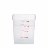 (6 pieces) CAMBRO | CAMSQUARES® - Container - 7.6 liters - Transparent