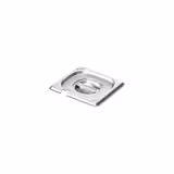 Couvercle en acier inoxydable GN 1/6 - avec évidement pour cuillère