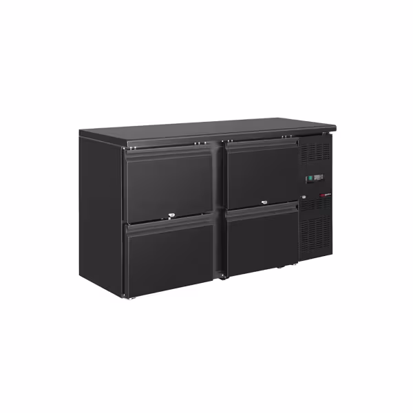 ECO bar & drinks counter - 1462mm - cu 4 sertare - negru