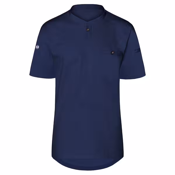 (6 stuks) KARLOWSKY | Korte Mouw Heren Werkshirt Performance - Marineblauw - maat: XS