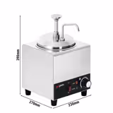 Distributeur de sauces chauffant - 600 watts - 1,7 litres - incl. insert