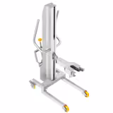 Kebablift - 564x890x1605mm - 350kg - RVS AISI 430, gesatineerd - met hydraulisch hefmechanisme - met wielstel