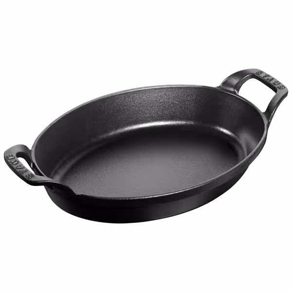 STAUB | SPECIALITIES - Braadpan - ovaal - 240mm - Gietijzer - Zwart