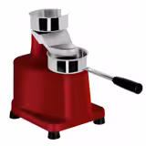 Hamburgatrice manuale professionale - Ø 100mm - Rosso - incl. stampo per hamburger Ø 100mm