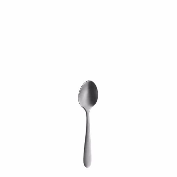(12 pieces) WMF | Sara - stonewashed Espresso Spoon – 102 mm - stonewashed - 18/10 stainless steel