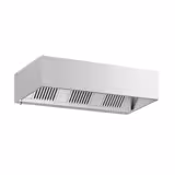 Commercial Wall-Mounted Extractor Hood – 2000mm – with Baffle Filters & LED Lighting