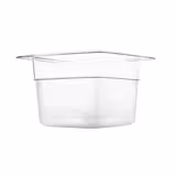 (6 pcs) Polycarbonate Container GN 1/6 - Clear - 1L - Depth: 65mm 