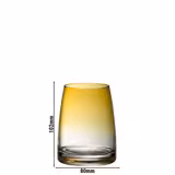 (6 piezas) WMF | DIVINE COLOR - Vaso de agua - 325ml - ámbar - sin calibrar