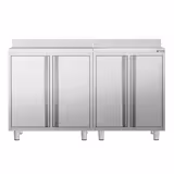 Arbeitsschrank - für Kaffeemaschine - 1400x600mm - mit 4 Flügeltüren & Aufkantung