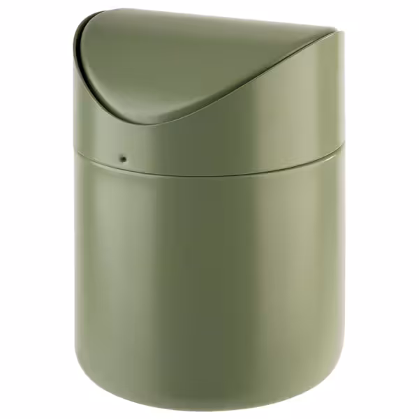 (6 pieces) Table waste bin - stainless steel - 1.2 liters