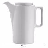 (6 ks) MIX & MATCH - Konvice na kávu - 650 ml - bílá