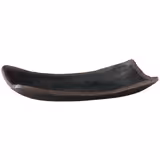 (6 pcs) Serving Tray - MARONE - Melamine - 265x165mm - Height: 40mm - Black/Brown