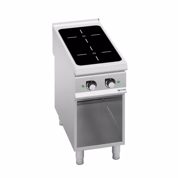 Freestanding Induction Hob - 10kW - 2 zones - with open base shelf