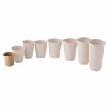 (1000 pièces) Gobelets en carton - 100ml - 4 oz - Ø 62mm - Marron
