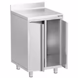 Armoire de travail pour machine à café filtre - 600x600mm - avec dosseret - 2 portes battantes