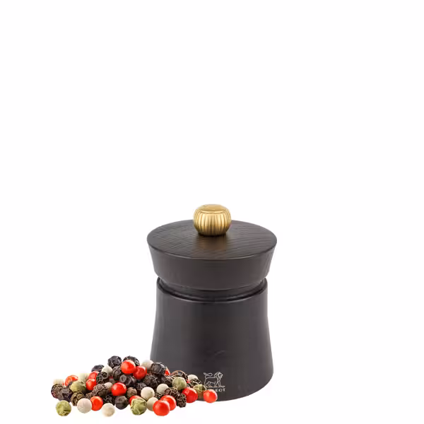 (6 stuks) PEUGEOT | BAYA - Pepermolen - Hout - Chocolade - Hoogte: 80mm