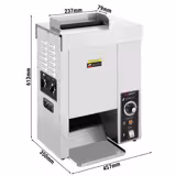 Toaster vertical - Manuel - 2 kW - pour pains à burger & hot-dog