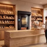 Rotierender Elektro Bäckerei-Heißluftofen mit Dampffunktion - Touch - 6x EN 600x400 - inkl. Pizzaofen, Haube & Gärschrank