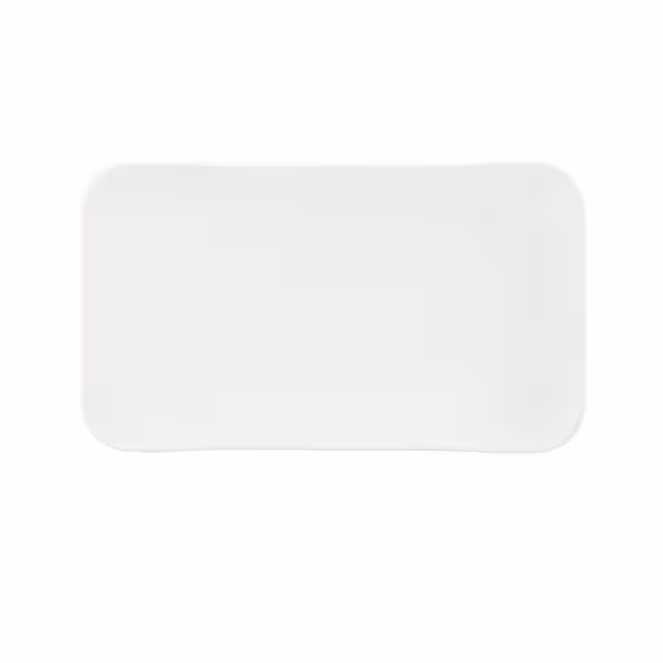 (2 pieces) SELTMANN WEIDEN | Rectangular Coupe Serving Platter – 350x200 mm - White High-Gloss Porcelain - Microwave & Oven Safe