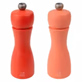 (6 pezzi) PEUGEOT | TAHITI FIRE - Macina sale e pepe - Legno - Rosso - Altezza: 150mm