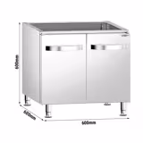 Gasfornuis - GIUSEPPE - 600 - 600x600x900mm - 13,1 kW - 4 pits - hoog vermogen