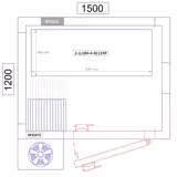 Étagère de base en aluminium - 1195 x 1800 mm - Capacité de charge : 600 kg