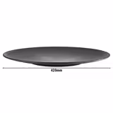 (6 pcs) NERO | Plate - Melamine - Ø420mm - Black