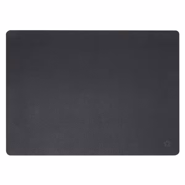 (12 pcs) Set de table simili cuir James - Réutilisable - 33x46cm - Anthracite