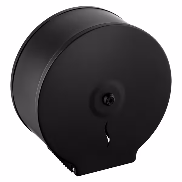 WC-suurirulla-annostelija - 1 suurirulla, enintään 210 mm varten - Ruostumaton teräs - musta